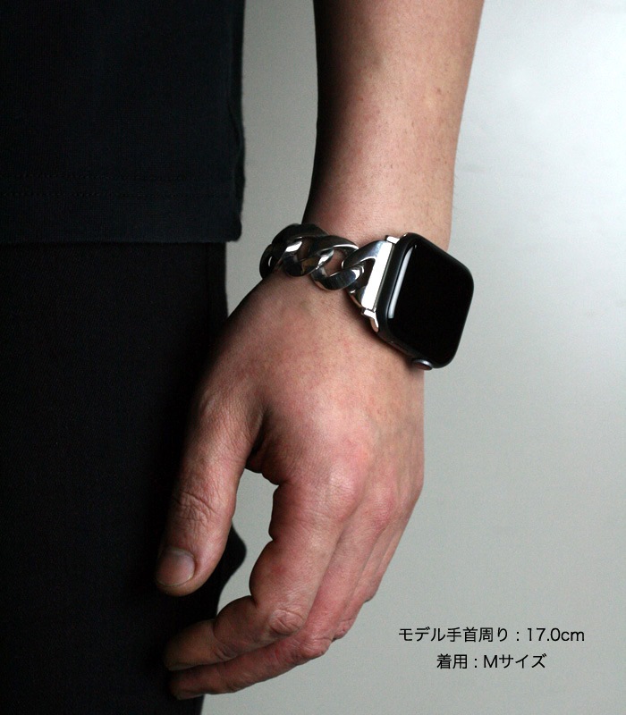 ArgentGleam Classic アージェントグリームクラシック シルバー925 ブレスレット APPLE WATCH CHAIN BAND CLIP 49mm 45mm 44mm 42mm AGB-181 ブランド 爆買の画像
