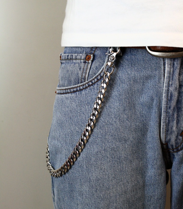 ArgentGleam Classic アージェントグリームクラシック シルバー925 ウォレットチェーン DoubleClip Narrow Walletchain AGC-041 ブランド ARGENT 爆買の画像