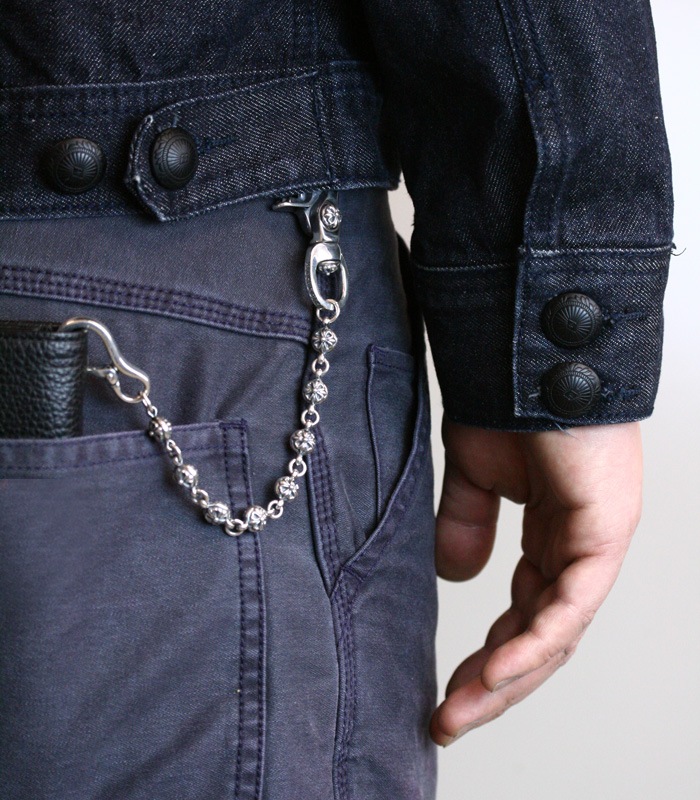 ArgentGleam Classic アージェントグリームクラシック シルバー925 ウォレットチェーン VeryShort Medium & Ball AGC-195 ブランド ARGENT GLEAM 爆買の画像