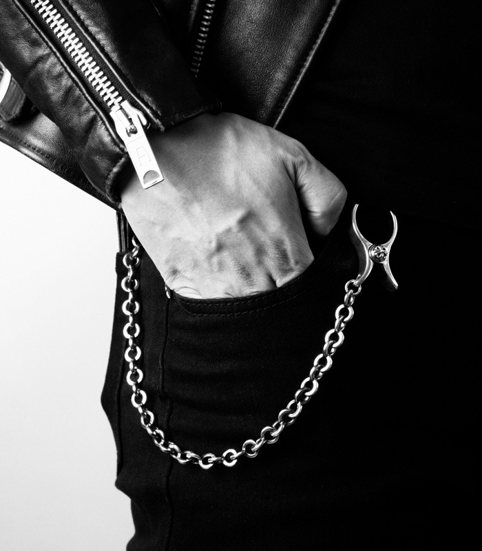 ArgentGleam Classic アージェントグリームクラシック シルバー925 ウォレットチェーン PINCH CLIP WalletChain Twist AGC-207 ブランド ARGENT GLEAM 爆買の画像