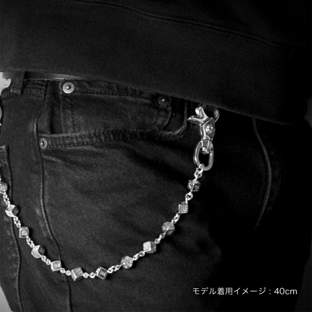 Argent Gleam Classic ウォレットチェーン シルバー 925 メンズ 30