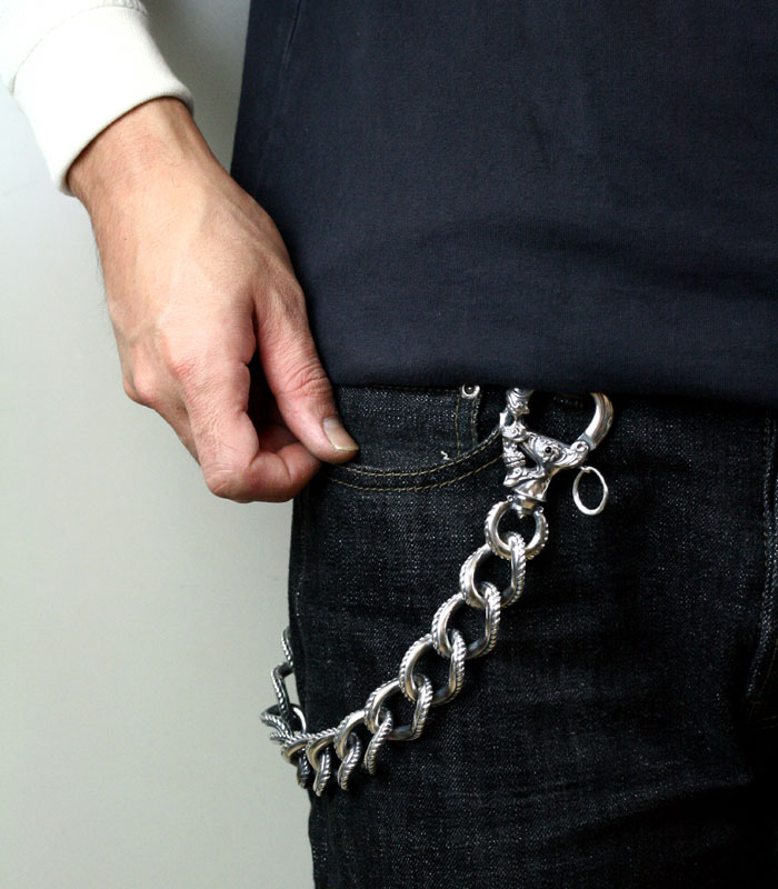 LIQUID リキッド オニキス シルバー925 ウォレットチェーン LDC-53