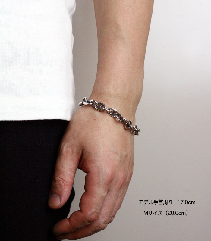 ArgentGleam LT アージェントグリーム LT シルバー925 ブレスレット Anchor Chain Bracelet Small LTB-038 ブランド ARGENT GLEAM アクセサリー 爆買の画像