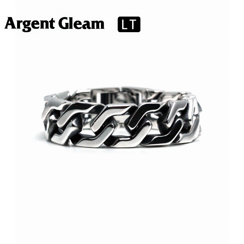 ArgentGleam LT ȥ꡼ LT С925 ֥쥹å Hex Flat Chain Bracelet LTB-043 ֥ ARGENT GLEAM ꡼