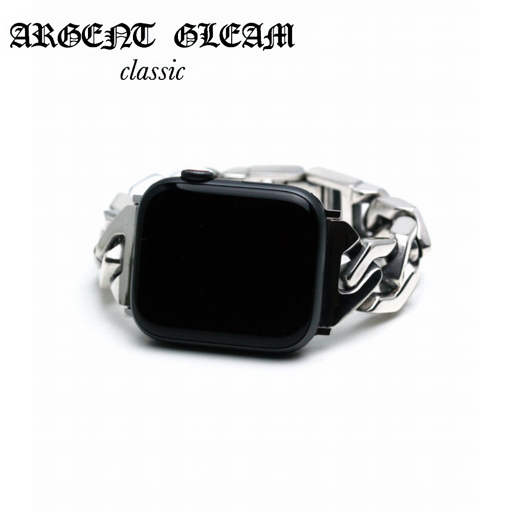 ArgentGleam Classic ȥ꡼९饷å С925 åץ륦åХ APPLE WATCH CHAIN BAND Hex LTB-044 ֥ ARGENT