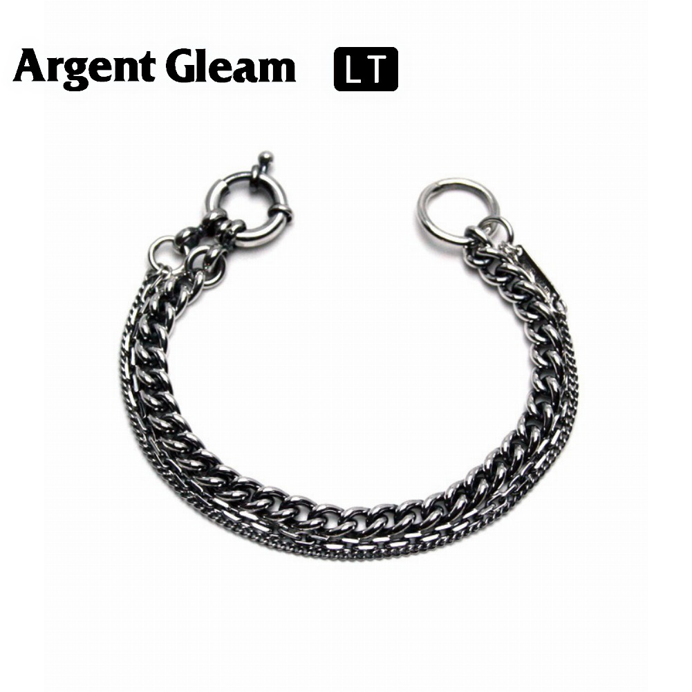 ArgentGleam LT アージェントグリーム LT シルバー925 ブレスレット Layered Chain Bracelet LTB-048 ブランド ARGENT GLEAM アクセサリー 爆買