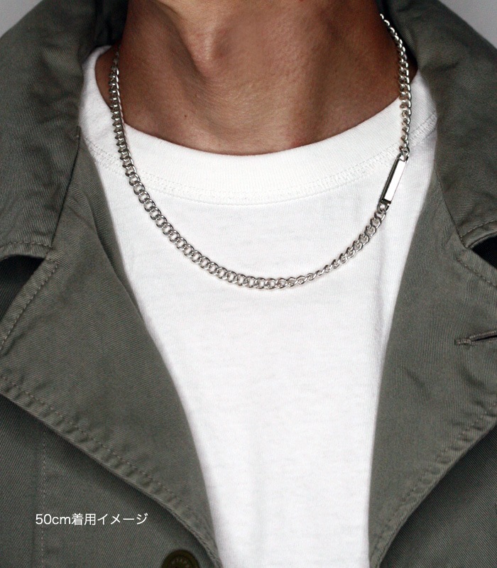 ArgentGleam LT アージェントグリーム LT シルバー925 ネックレス Ingot ChainNecklace Wide LTN-049 ブランド ARGENT GLEAM アクセサリー 爆買の画像