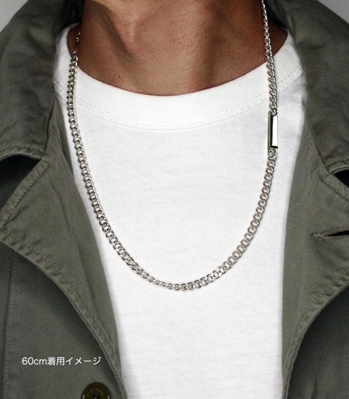 ArgentGleam LT アージェントグリーム LT シルバー925 ネックレス Ingot ChainNecklace Wide LTN-049 ブランド ARGENT GLEAM アクセサリー 爆買の画像