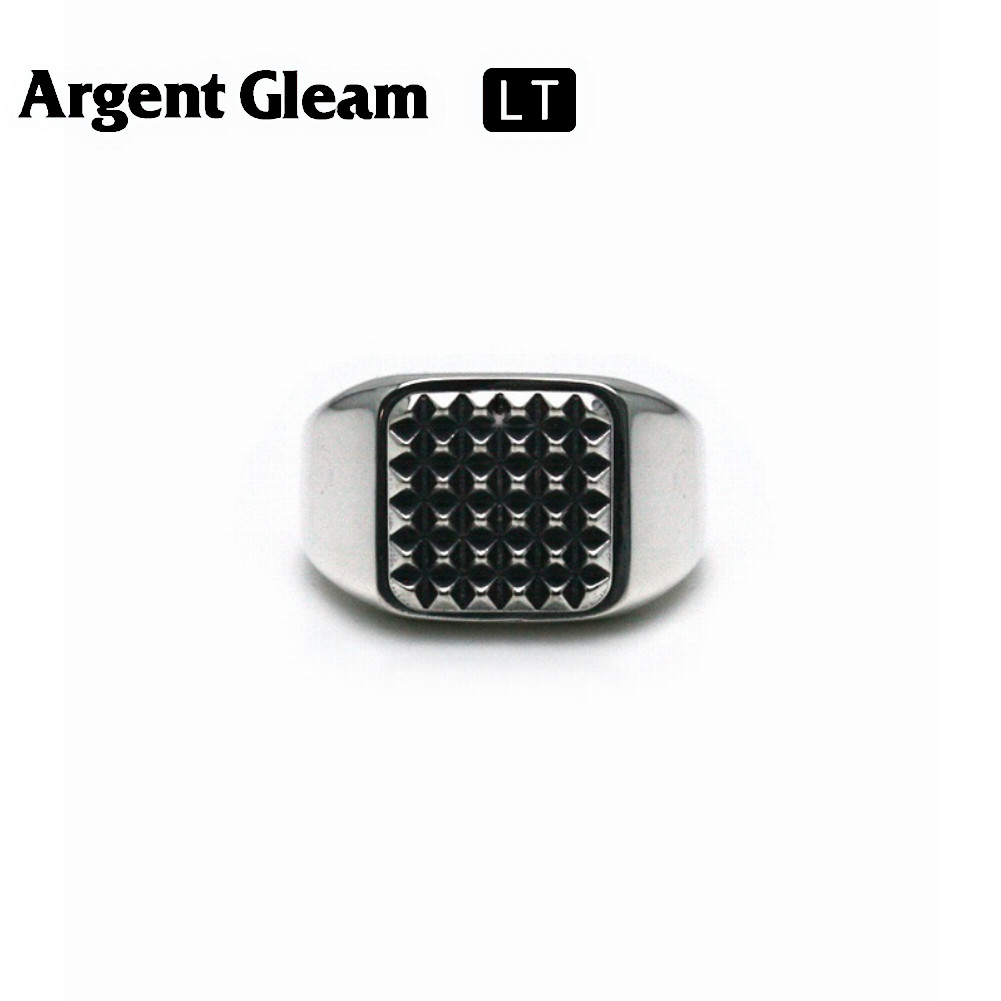 ArgentGleam LT A[WFgO[ LT Vo[925 O w Tiny Studs Signet Ring LTR-027 uh ARGENT GLEAM ANZT[