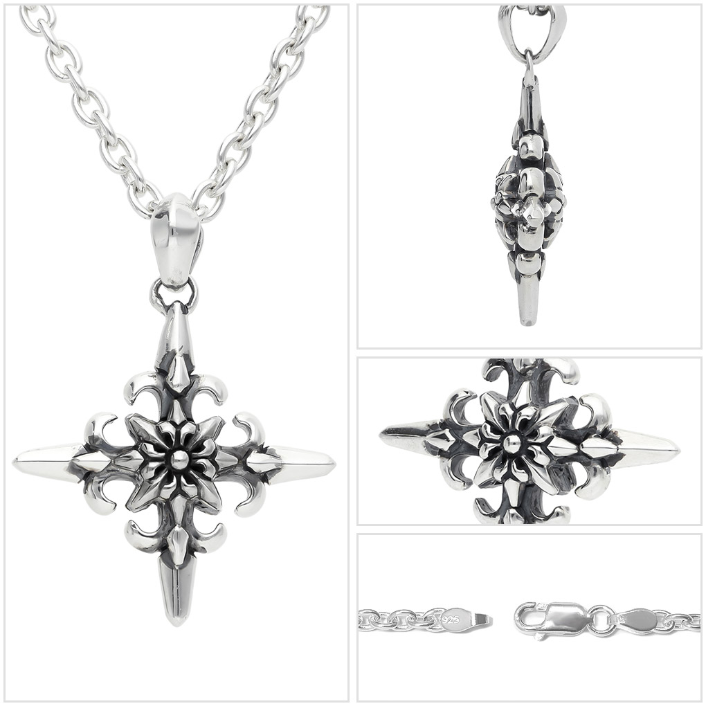 アトリエ縁 レガリアジュノークロス トップ ネックレス ペンダント シルバー ペンダントトップ ペンダントチャーム Atelier-en- GRACE クロス 十字架 爆買の画像