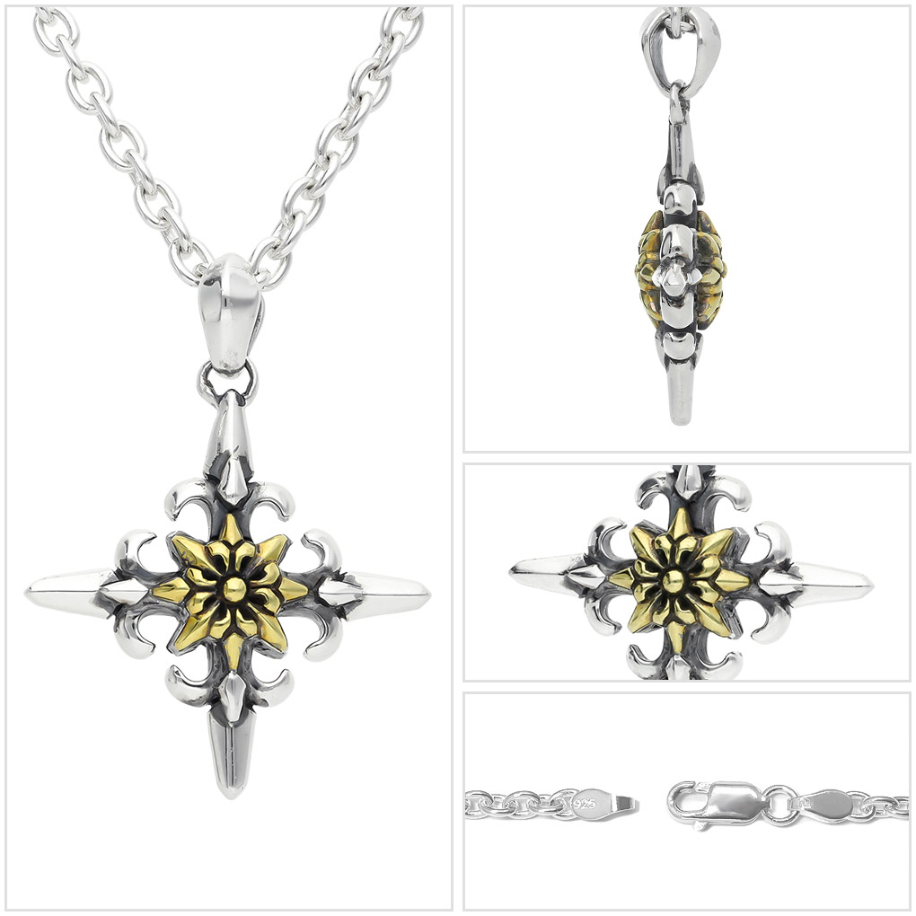 アトリエ縁 レガリアジュノークロス トップ ネックレス ペンダント シルバー ペンダントトップ ペンダントチャーム Atelier-en- GRACE クロス 十字架 爆買の画像