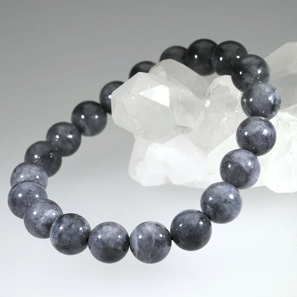 黒翡翠 ブレスレット 10mm 18.5cm〜19.5cm L〜LL サイズ メンズ 