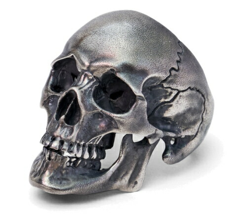 BURDEN OF PROOF The skull ring SV925 リング 指輪 11〜23号 シルバー 925 スカル ドクロ 髑髏 骸骨 頭蓋骨 立体 リアル シルバーリング メンズ 男性 爆買の画像