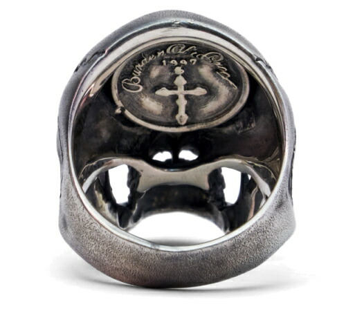 BURDEN OF PROOF The skull ring SV925 リング 指輪 11〜23号 シルバー 925 スカル ドクロ 髑髏 骸骨 頭蓋骨 立体 リアル シルバーリング メンズ 男性 爆買の画像