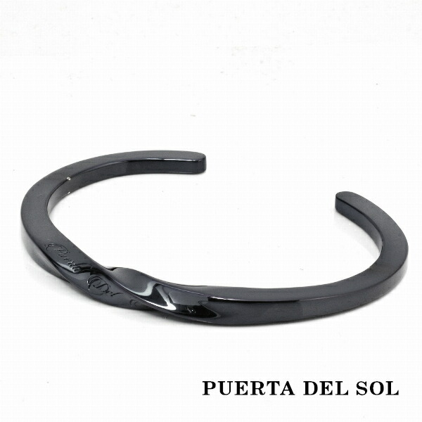 PUERTA DEL SOL メビウス バングル ブラック シルバー950 チタン