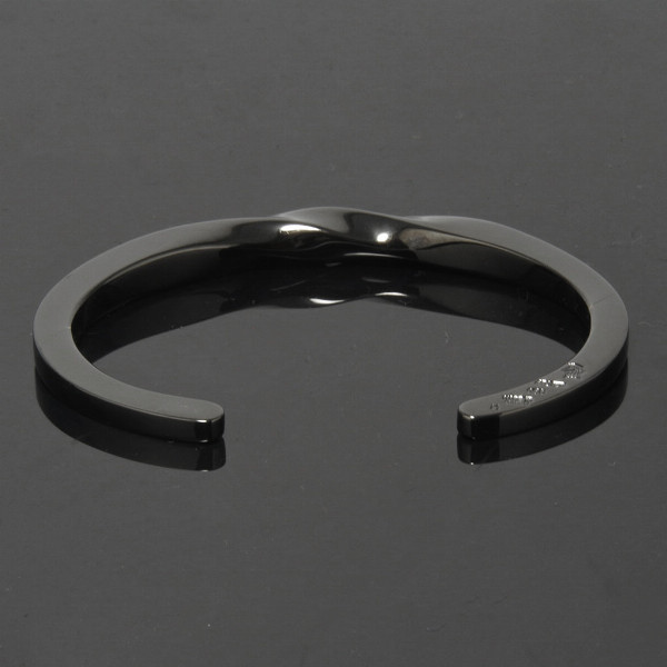 PUERTA DEL SOL メビウス バングル ブラック シルバー950 チタン