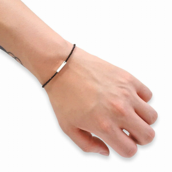 PUERTA DEL SOL カラー ストーン ブレスレット シルバー950 ユニセックス シルバーアクセサリー 銀 SV950 ブリタニアシルバー シルバーブレスレット 爆買の画像
