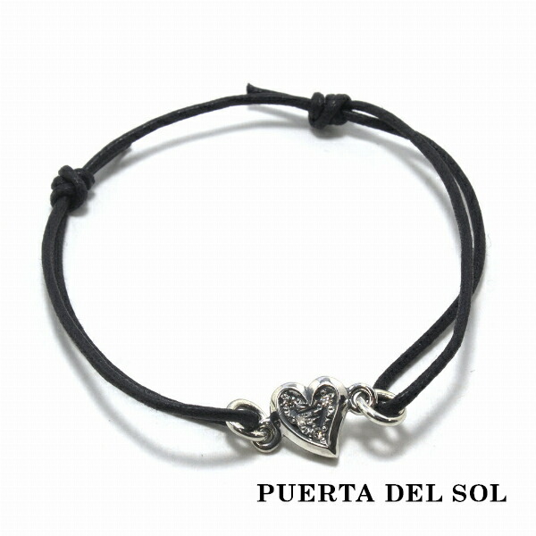PUERTA DEL SOL トランプスート ハート コード ブレスレット シルバー950 ユニセックス シルバーアクセサリー 銀 SV950 ブリタニアシルバー 爆買