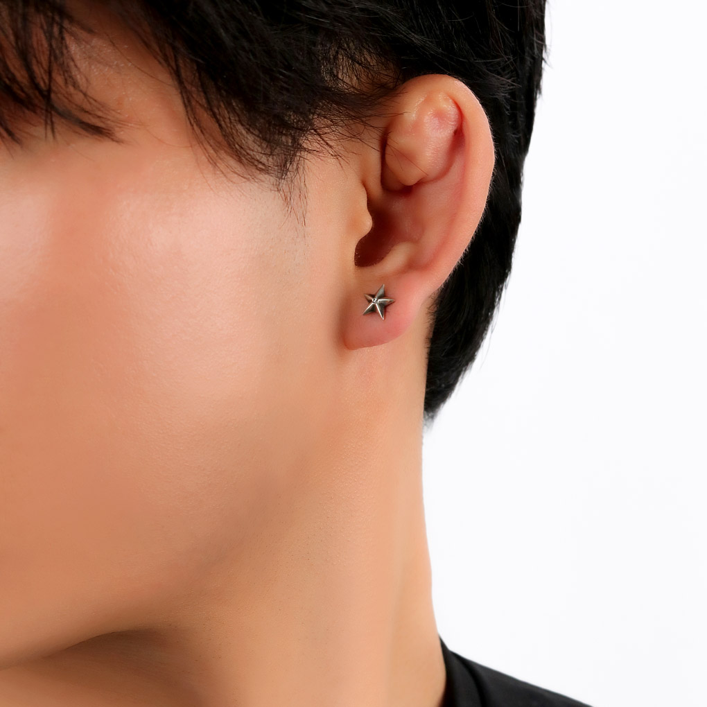 Jent louis ピアス 両耳 ※バラ片耳でも可 片耳ピアス メンズ（amp