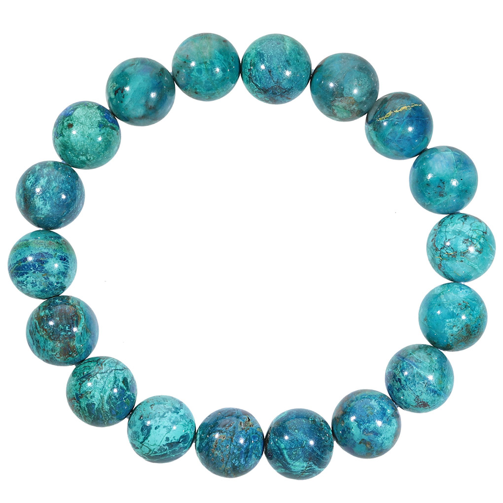 クリソコラ ブレスレット 11.5mm 18.5cm メンズ L レディース LL