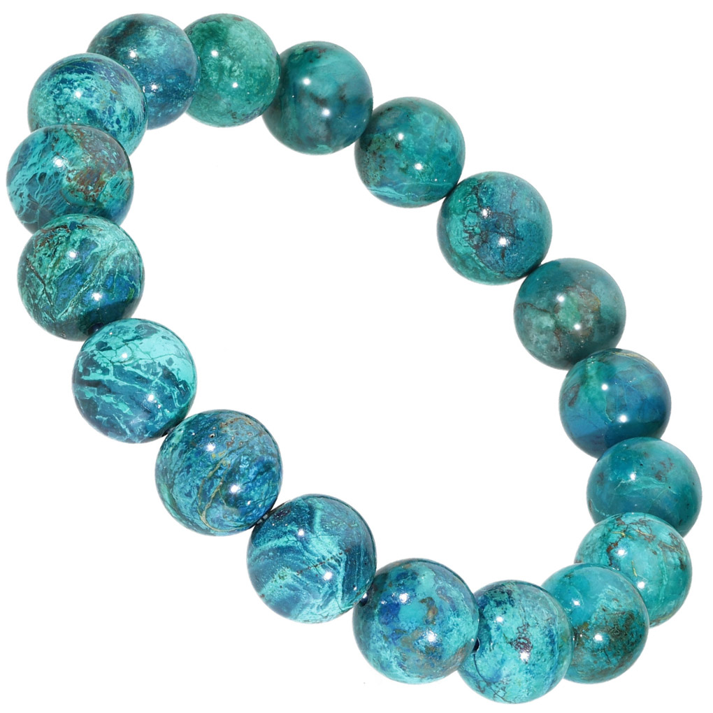 クリソコラ ブレスレット 11.5mm 18.5cm メンズ L レディース LL