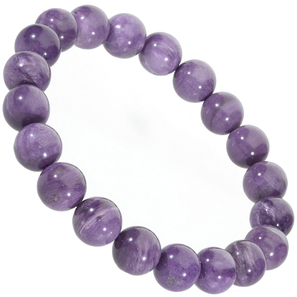 チャロアイト ブレスレット 9.3mm 17.5cm メンズ M レディース L