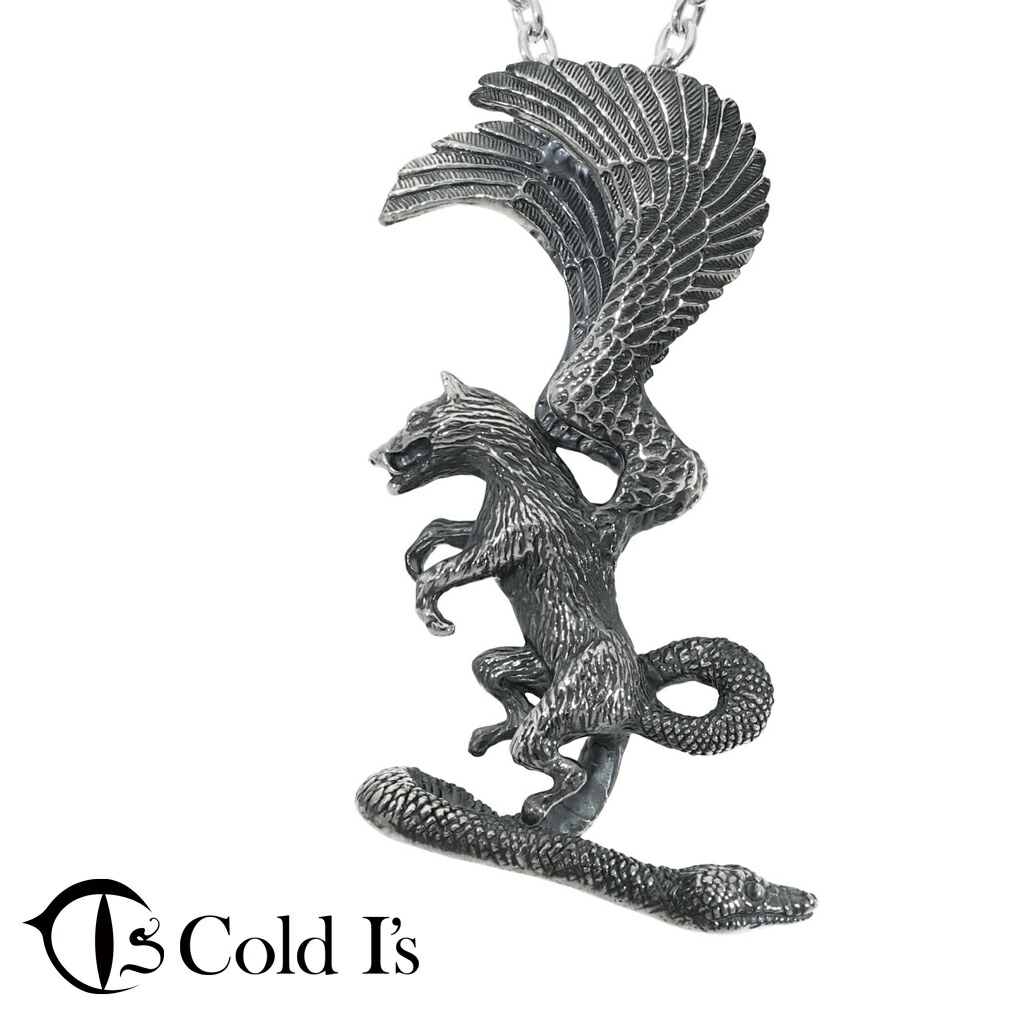Cold I's マルコシアス ペンダント ネックレス ペンダントトップ ペンダントチャーム シルバー 925 悪魔 デビル ソロモン72柱 戦士 聖書 グリフォン 爆買
