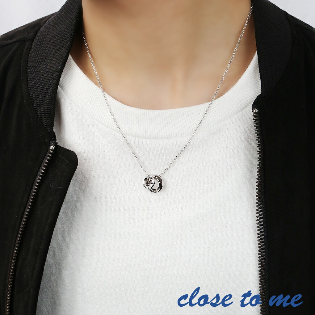 ペアネックレス 刻印無料 ブルー ダイヤモンド リング ハート カップル シルバー 925 close to me ペア ネックレス ペンダント お揃い ブラック 爆買の画像
