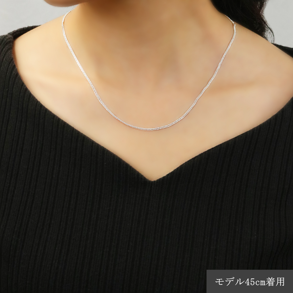 ダブル 喜平チェーン 幅約1.8mm 50cm シルバー 925 チェーン