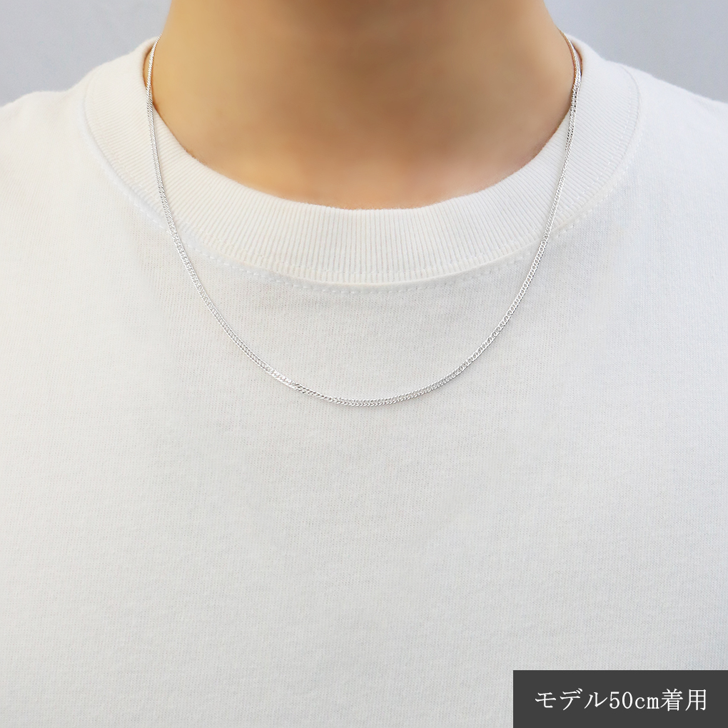 ダブル 喜平チェーン 幅約1.8mm 50cm シルバー 925 チェーン