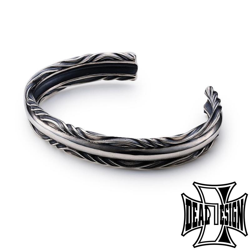 DEAL DESIGN ǥǥ RT FORK LINE BANGLE Х󥰥  ֥쥹å С925  Ÿ Ӹ Х󥰥 饤 ץ졼 ͤ