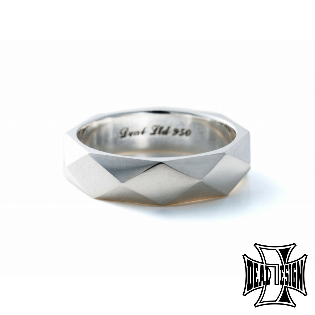 DEAL DESIGN ディールデザイン ダイヤシェイプ スタッズリング ワイド リング 11〜23号 指輪 シルバーリング シルバー950 シルバーアクセサリー 銀 爆買