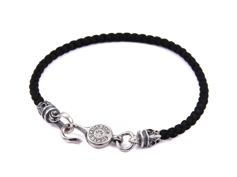 DEAL DESIGN ディールデザイン スクロールロープブレス シルクコード ブレスレット シルバーブレス シルバー925 メンズ コード 刻印 ロープ