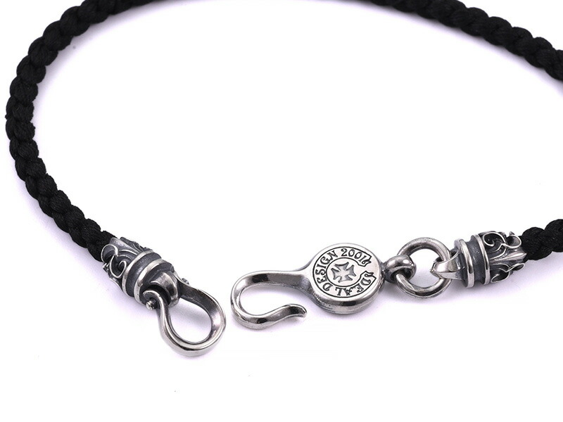 DEAL DESIGN ディールデザイン スクロールロープブレス シルクコード ブレスレット シルバーブレス シルバー925 メンズ コード 刻印 ロープ