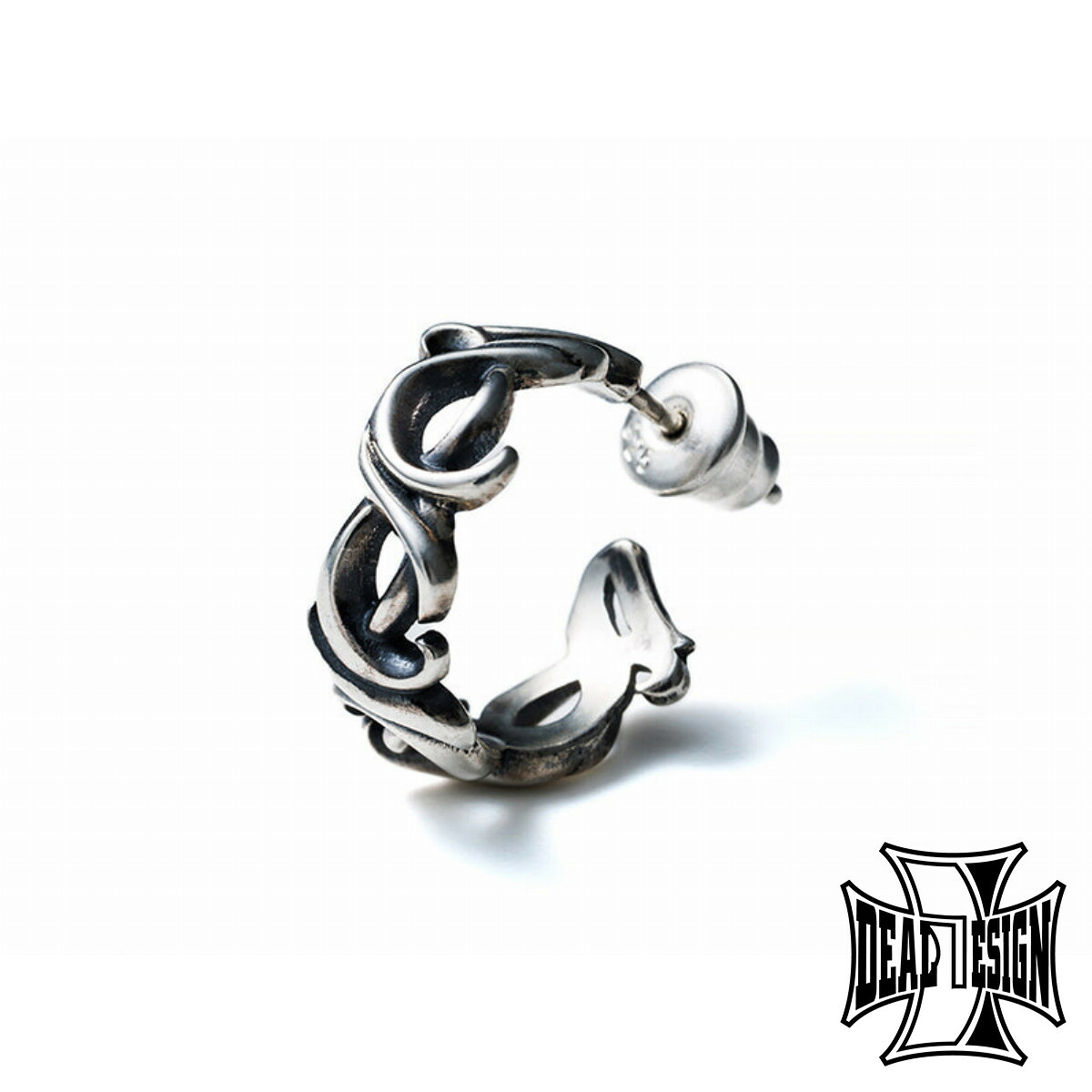 DEAL DESIGN ディールデザイン スラッシュワイヤーフープ ピアス 1P 片耳用 シルバーピアス 耳飾り シルバー925 シルバーアクセサリー 銀 SV925 爆買