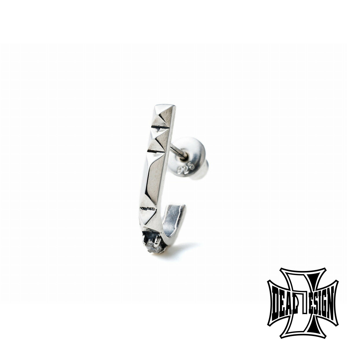 DEAL DESIGN ディールデザイン Jフープ スタッズ ピアス 1P 片耳用 シルバーピアス 耳飾り シルバー925 シルバーアクセサリー 銀 SV925 爆買