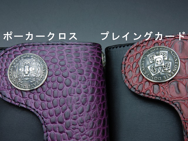 洗練されたデザイン◆Dime◆カーシブ ジップ ウォレット DIME】Cursive Bifold Wallet - Indigo Denim