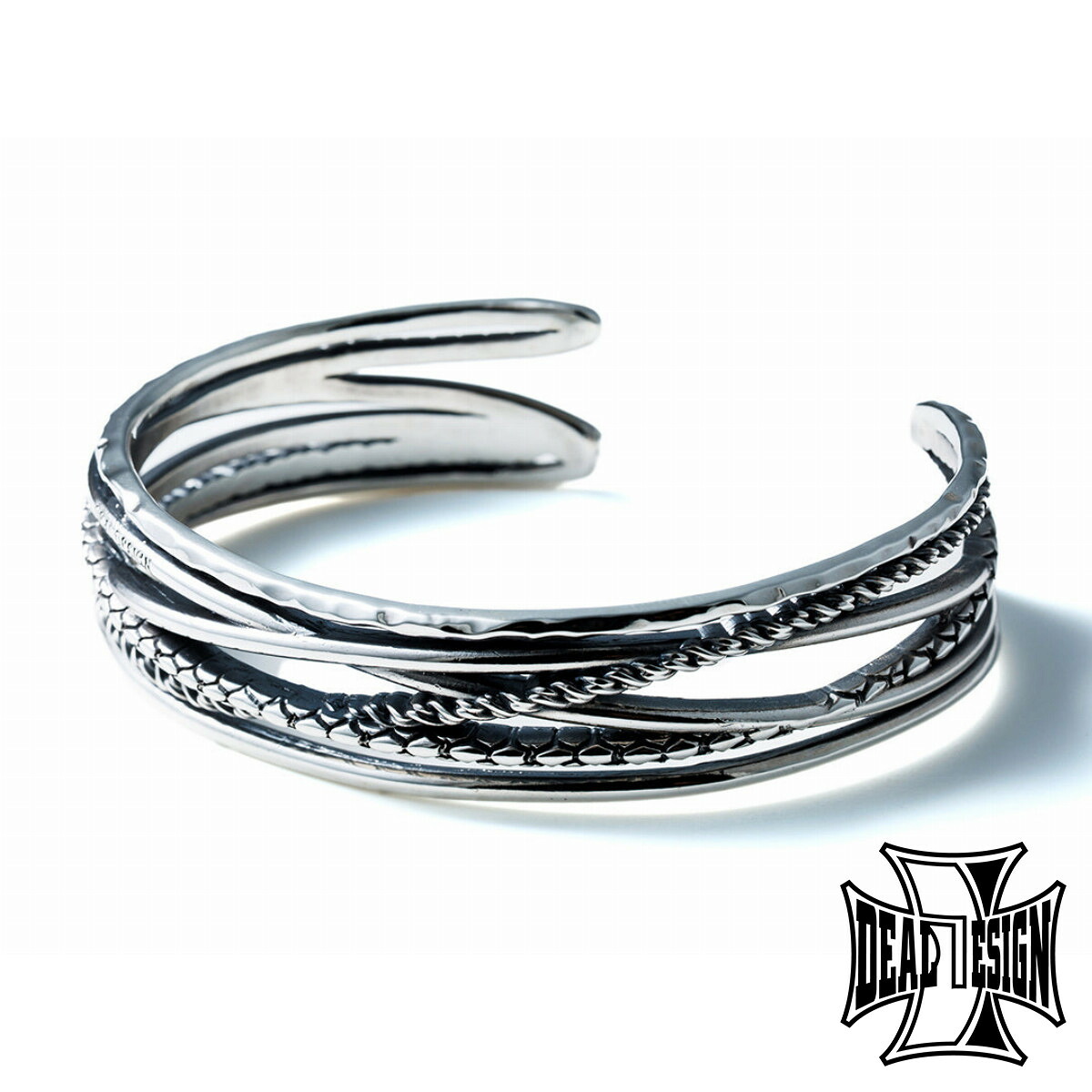 希少品！ DEAL DESIGN ディール デザイン バングル ブレスレット 銀 DEAL DESIGN（ディールデザイン） レイジーバングル シルバーバングル
