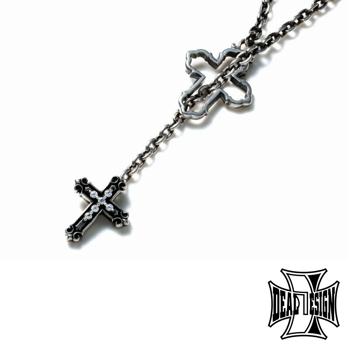 DEAL DESIGN ディールデザイン プロップクロスロザリオ ネックレス チェーン付き シルバーネックレス ペンダント 首飾り シルバー925 爆買