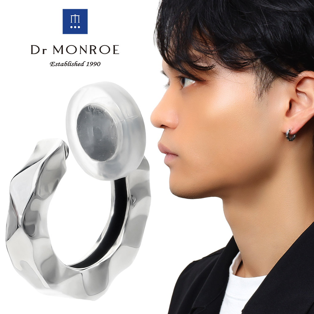 シルバー925 Silver スクエアデザインフープピアス/軽研磨仕上げ/両耳