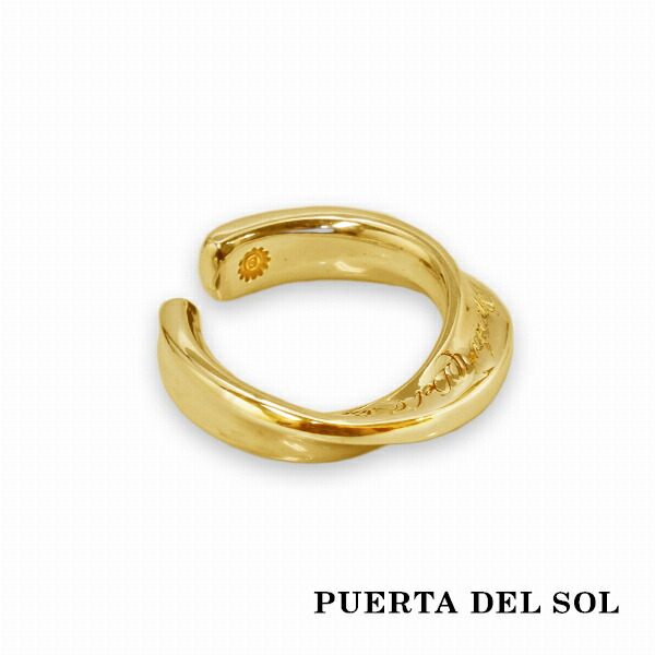 PUERTA DEL SOL メビウス イヤーカフ イエローゴールド K18 18金 ユニセックス ゴールドアクセサリー 人気 ブランド アクセサリー ギフト プレゼント :PDS EC1181YG:新宿銀の蔵 シルバーアクセサリー