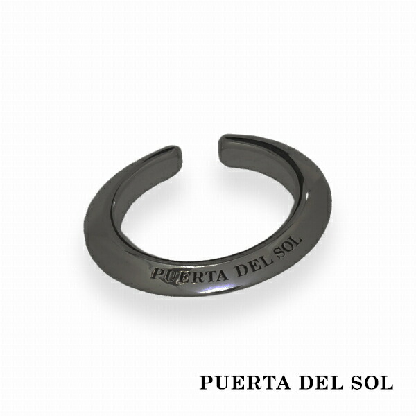 PUERTA DEL SOL シンプル ソリッド イヤーカフ ブラック シルバー950 チタンコーティング ユニセックス シルバーアクセサリー 銀 SV950 :PDS EC1212BK:新宿銀の蔵 シルバーアクセサリー