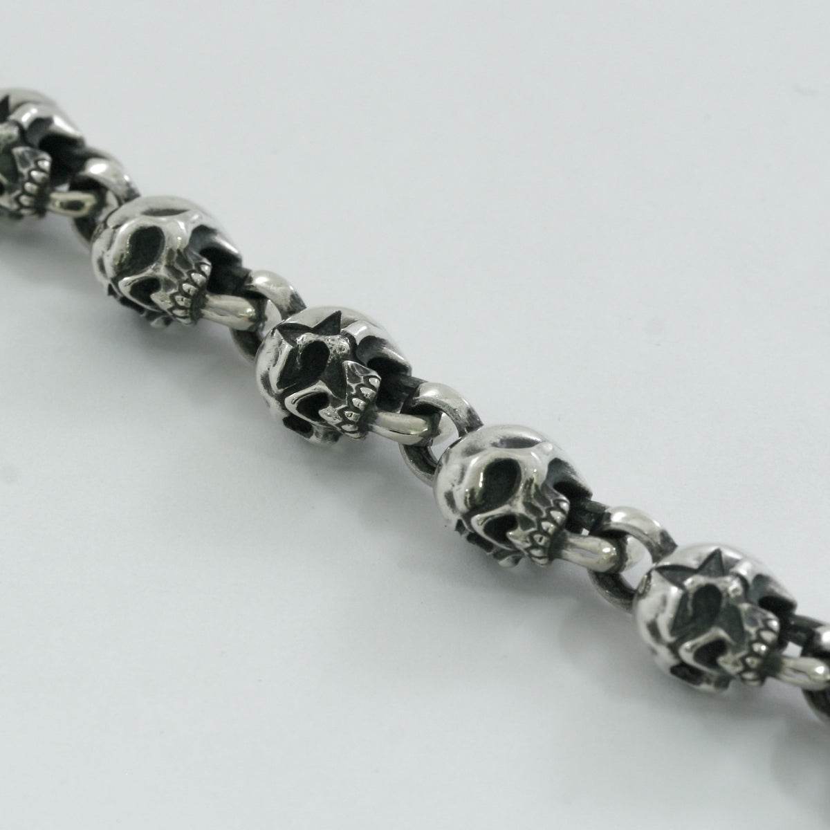 Rock and Justice EDEN エデン クラッシュスタースカルブレスレット 腕輪 シルバー925 ブランド シルバーアクセサリー Clash Star Skull Bracelet 爆買の画像