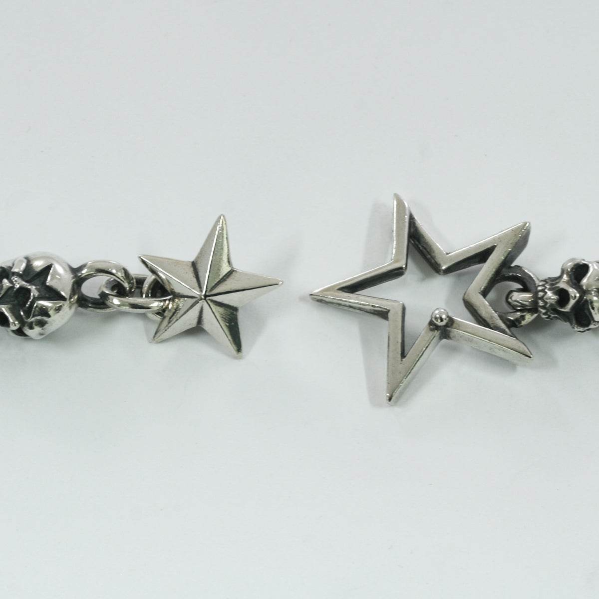 Rock and Justice EDEN エデン クラッシュスタースカルブレスレット L 腕輪 シルバー925 ブランド シルバーアクセサリー Clash Star Skull Bracelet L 爆買の画像