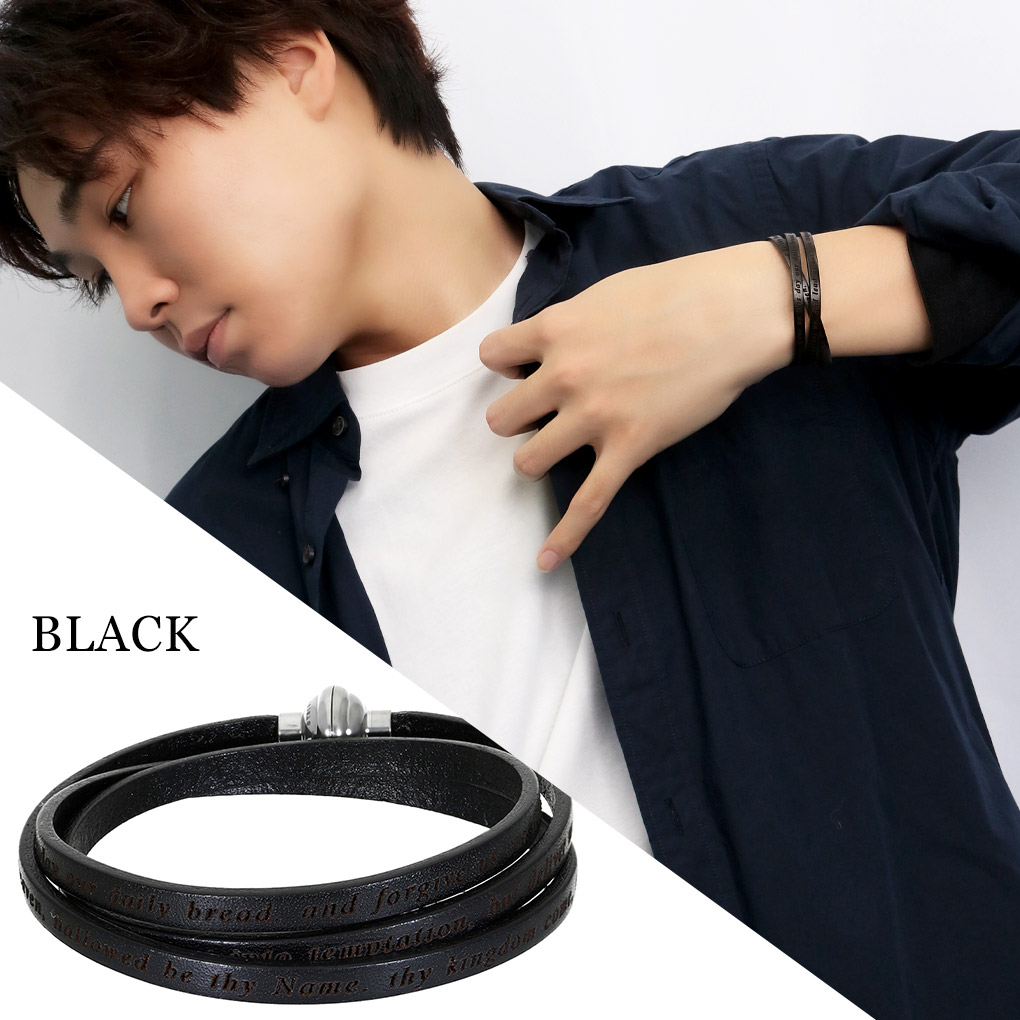 エムズコレクション 本革 3連 レザー ブレスレット SV 925 M's エムズコレクション シルバー925 ブレスレット 本革 レザー SV