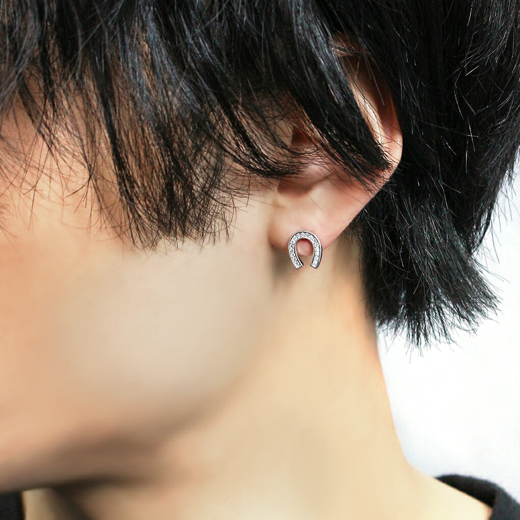 ピアス mizuho ホースシュー スタッズピアス 1P 片耳用 ピアス シルバー 馬蹄