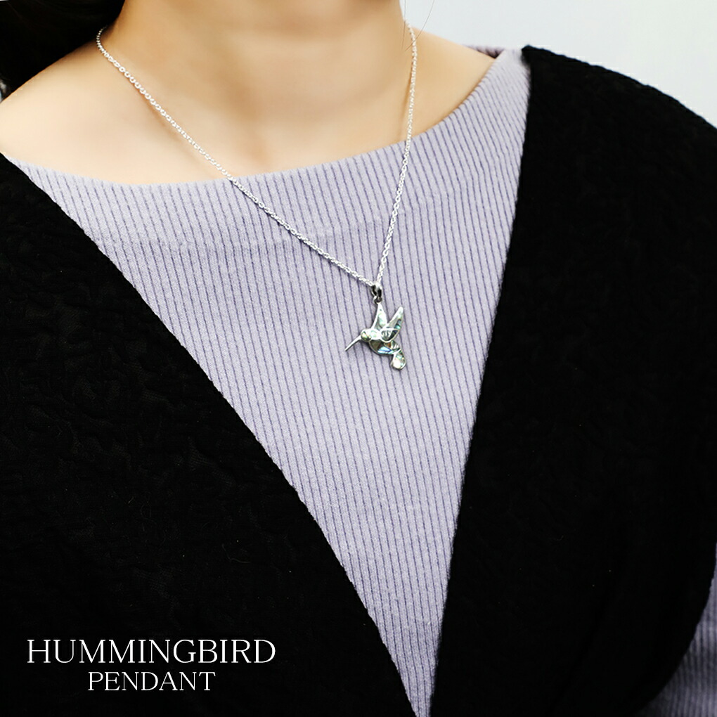ハチドリ シルバー ネックレス ペンダント ペンダントトップ 鳥
