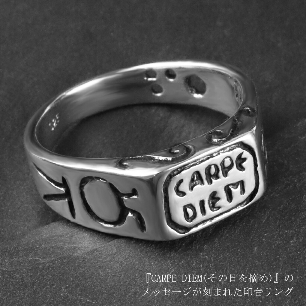 LHN Jewelry シルバー x ラピス カルペディエム リング シルバー RRL Ralph Lauren LHN Jewelry(エルエイチエヌ ジュエリー) 米国