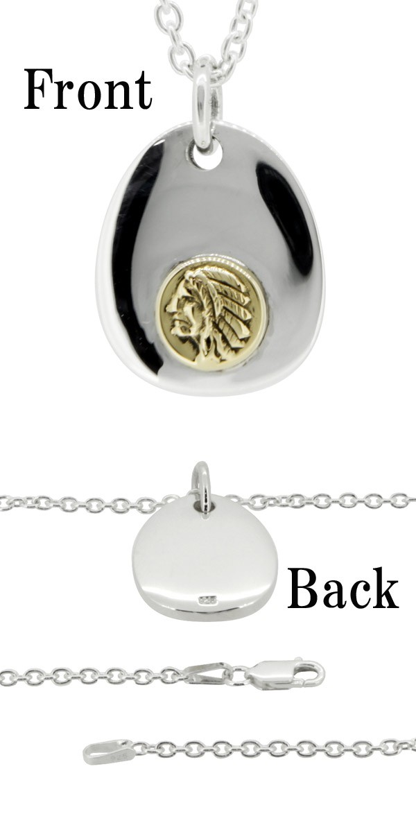 ネックレス メンズ シルバー インディアン プレート 人気 かっこいい