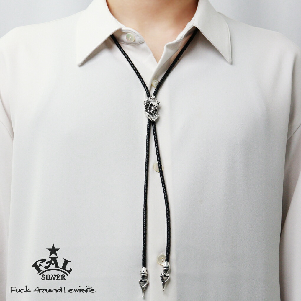 F.A.L スウィル ループタイ ネックレス シルバー925 革紐 ペンダント